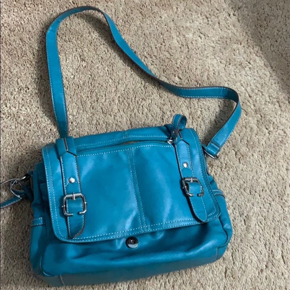 Teal Relic crossbody purse